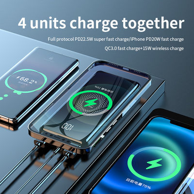 검은색 삼성 패스트 충전 무선 충전 패드, 10000mAh 파워 뱅크 15w