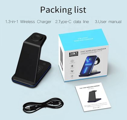 안드로이드 3인1 무선 충전기 9V 저전압 삼성 스마트 무선 충전기