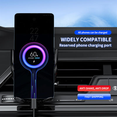 Qi 무선 충전 자동차 전화기 장착기, Qi 충전기 자동차 마운트 97g