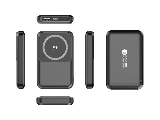 마그네틱 파워 뱅크 휴대용 충전기, 아이폰용 빠른 휴대용 충전기 1000mAh