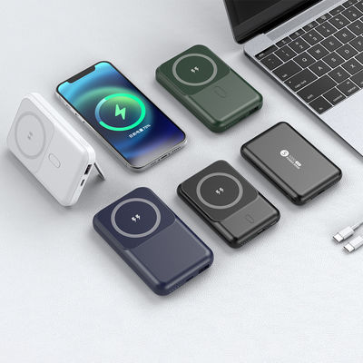 마그네틱 파워 뱅크 휴대용 충전기, 아이폰용 빠른 휴대용 충전기 1000mAh