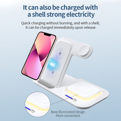 LED ABS 자석 5 In 1 무선 충전기 야간 빛 기능 애플 사용