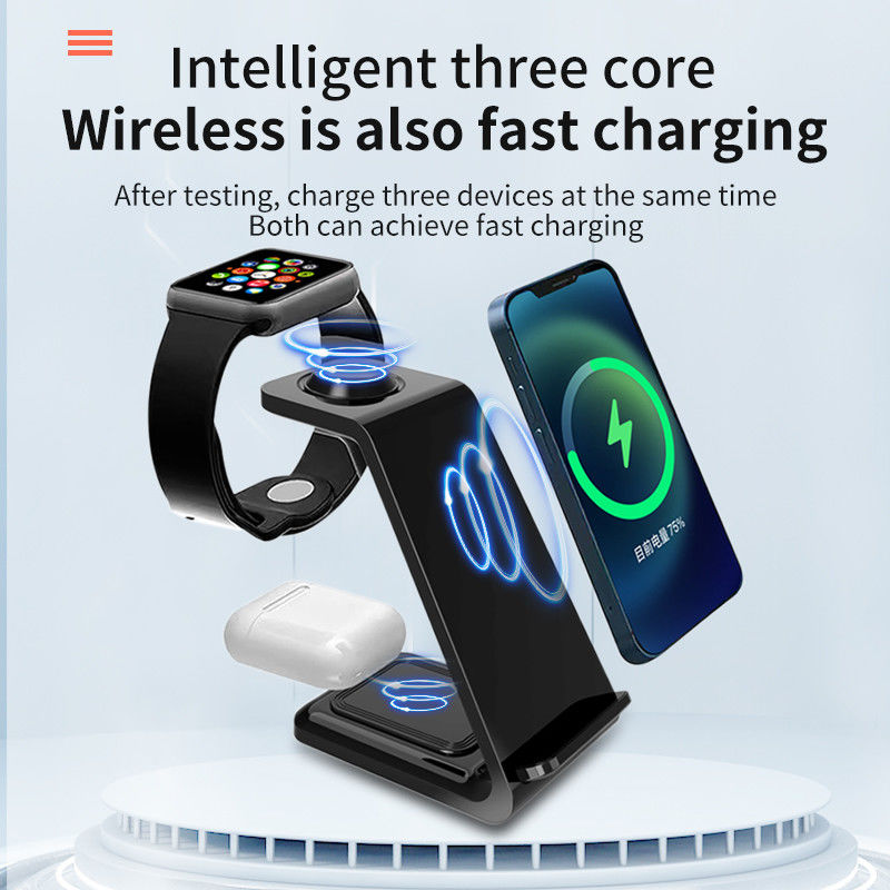 접이식 빠른 ABS 퀴 전용 무선 충전기 15W Airpods